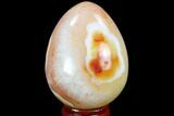 Colorful Carnelian Agate Egg - Madagascar #98576-1